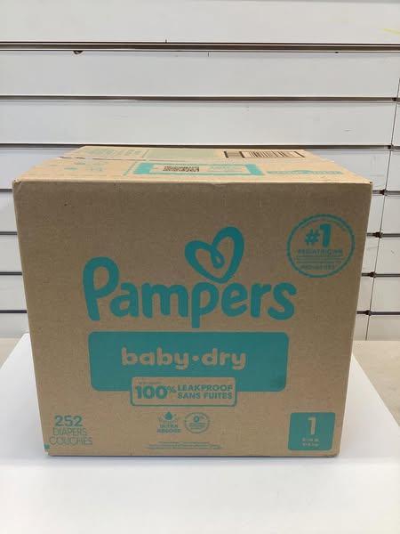 Pampers Baby Dry Diapers, Size 1, 252 ct.