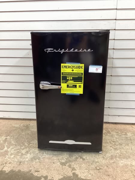 Frigidaire 3.2 Cu. ft. Retro Compact Refrigerator with Side Bottle Opener, Black