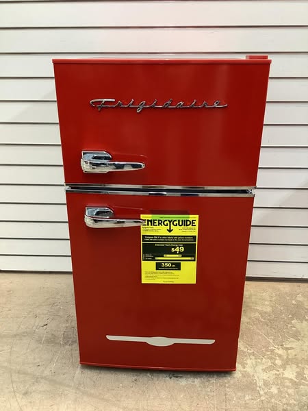 Frigidaire 3.1 cu. ft. 2 Door Retro Mini Fridge in Red