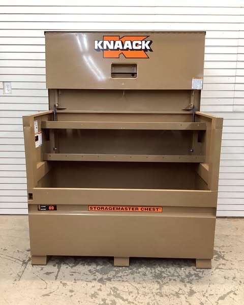 Knaack 49 in. W x 30 in. L x 60 in. H, Steel Jobsite Storage Piano Box