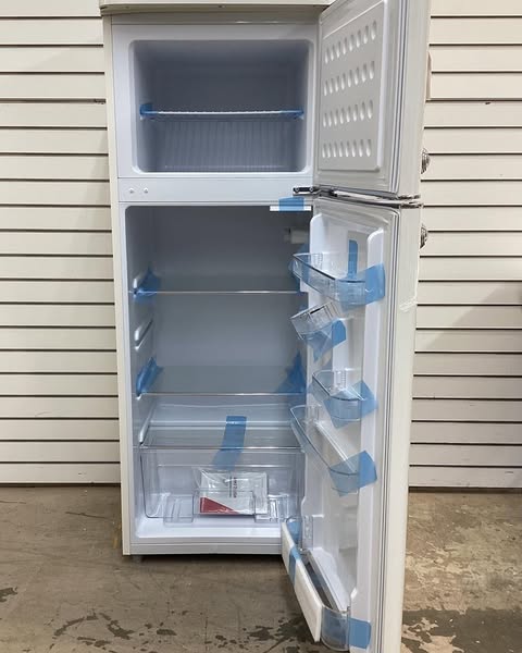 Frigidaire 7.5 cu. ft. Mini Fridge in Cream with Rounded Corners and Top Freezer