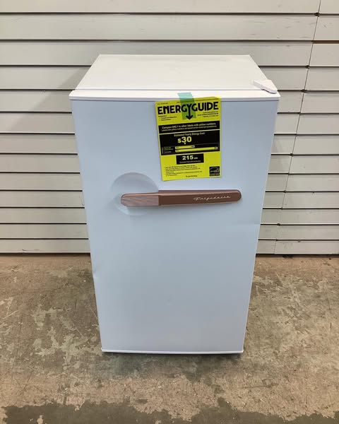 Frigidaire 3.2 cu. ft. Retro Mini Refrigerator with Side Bottle Opener in White