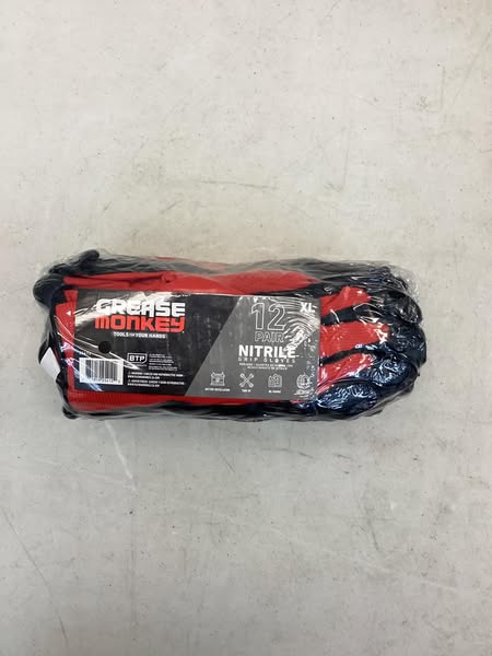 Grease Monkey Nitrile Coated Work Gloves - 12 Pairs - Size Extra Large