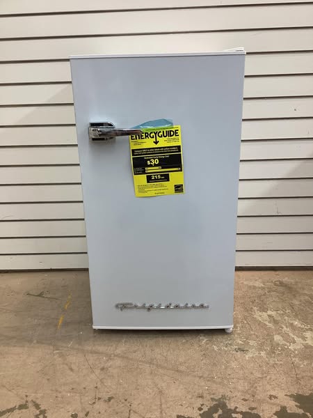 Frigidaire 3.2 cu. ft. Mini Refrigerator with compact freezer and Eraser Board in White