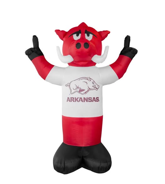 Logo Brands ARKANSAS INFLATABLE MASCOT 7FT