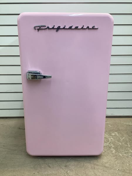 Frigidaire 3.2 cu. ft. Mini Retro Fridge in Pink with Freezer