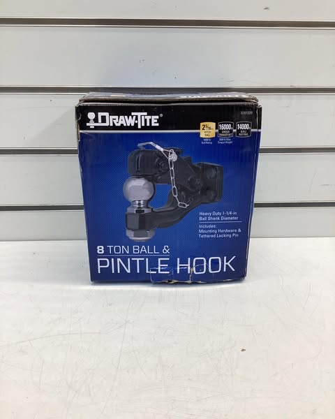 Draw-Tite 6301220: Pintle Hook & Ball Combination, Bolt-On, 16,000 Lbs. Capacity Hook, 2-5/16 in. Ball, 14,000 Lbs. Capacity Ball