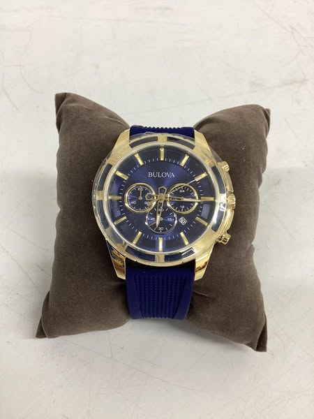 Bulova Blue Rubber Mens Watch
