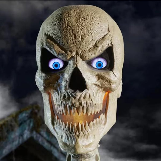 Home Accents Skelly Scary Head W/ LCD LifeEyes Accessory Replacement Upgrade