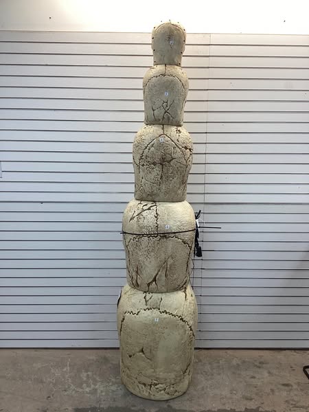 Home Accents Holiday 8 ft. Grave & Bones GIANT-SIZED LED Skull Stack