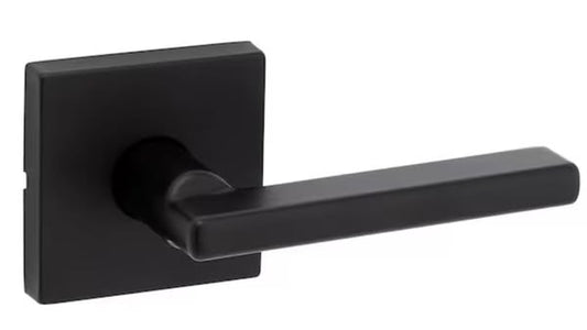 Kwikset Halifax Matte Black Passage Lever Right or Left Handed
