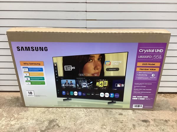 SAMSUNG 55” Class U8000F Series 4K Crystal UHD Smart TV