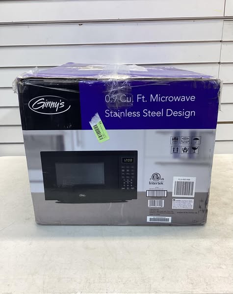 Ginny's .9 Cu. Ft. Metallic Microwave