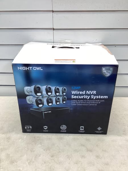 Night Owl 12MP Cameras with 2TB NVR Security System, 8pk.