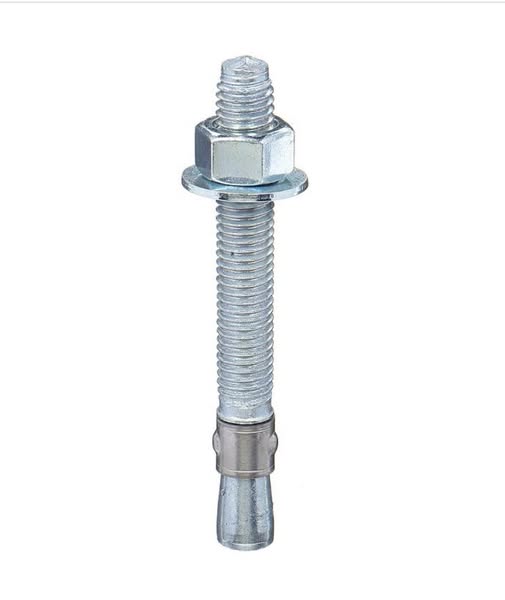 RED HEAD Wedge Anchor: 2 3/4 in Overall Lg, 1/2 in Dia, 1/2"-13 Thread Size, Steel, 25 PK