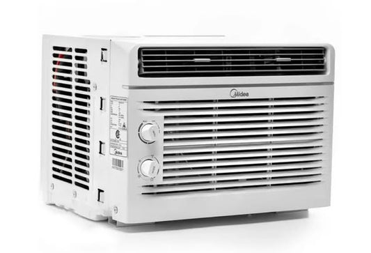 Midea 5,000 BTU Room Window Air Conditioner, Mechanical Control, DOE, For Spaces up to 150 Sq. Ft., MAW05M1YWT