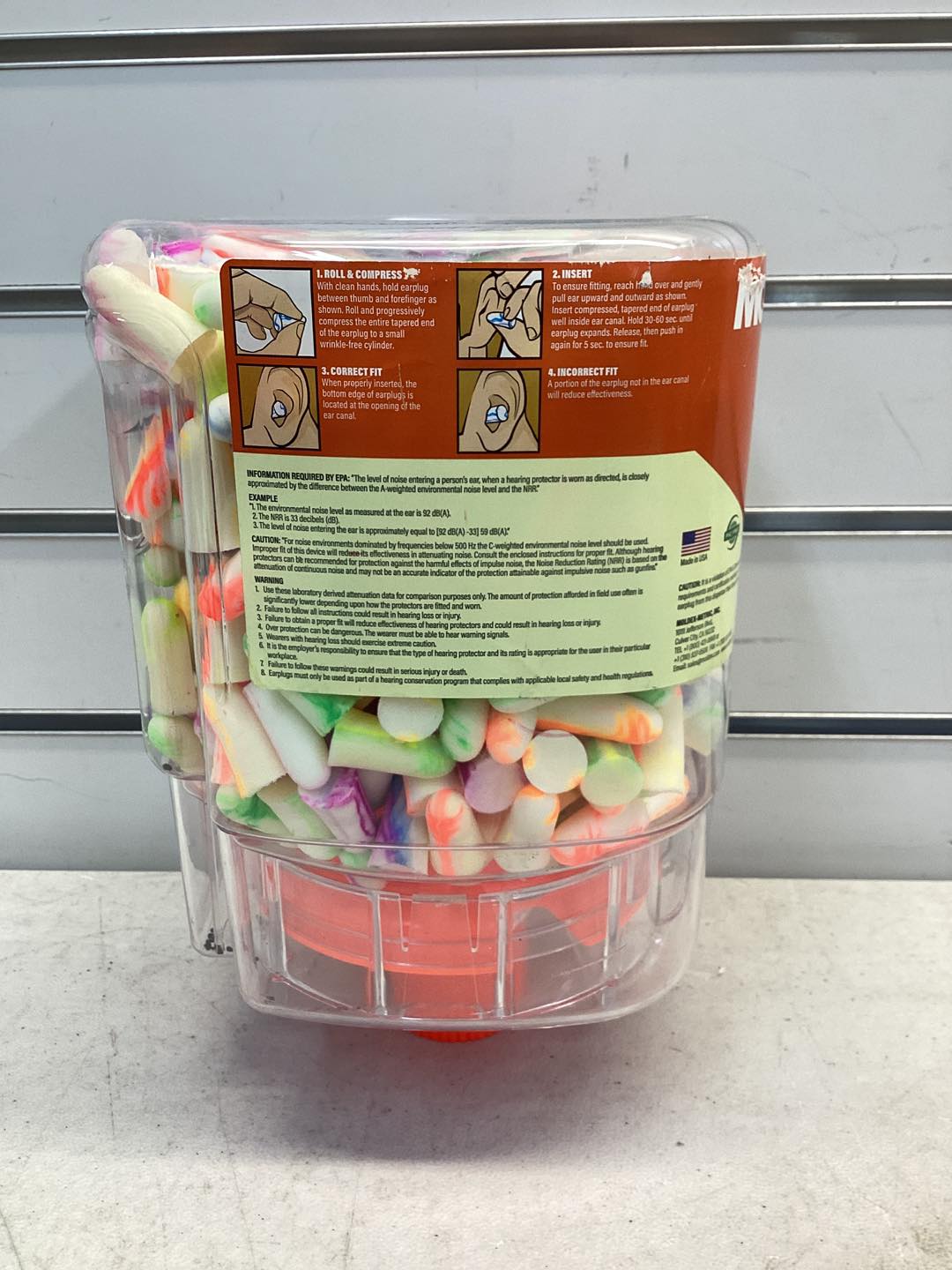 Moldex SparkPlugs Wall Mount Earplug Dispenser