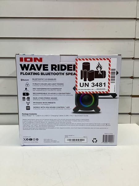 ION Audio Wave Rider X Floating Bluetooth Speaker