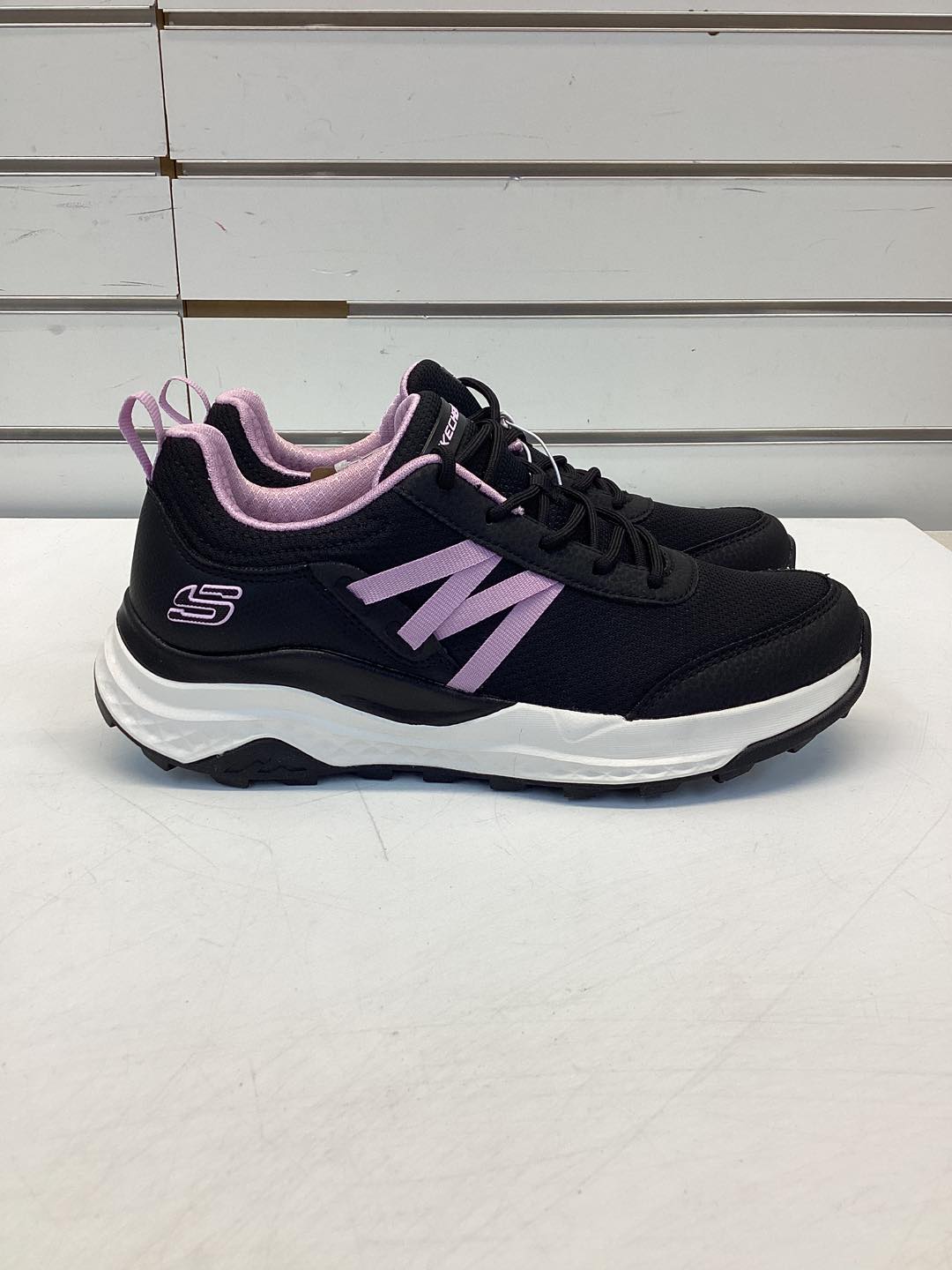 Skechers Women's Mesh Trail Sneaker Black/Pink Color Size 7