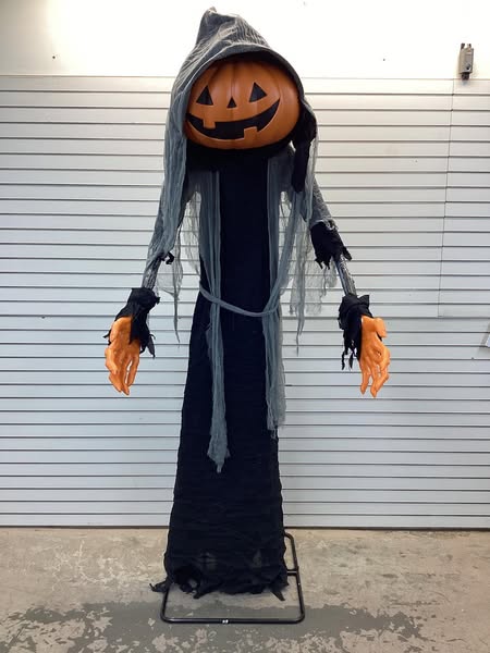 Lewis & Friends™ 8' Halloween Light and Sound Lewis the Pumpkin Ghoul - Hyde and EEK! Boutique