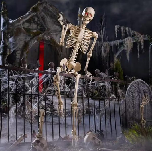 Home Accents Holiday 5 ft. Grave & Bones Poseable Skeleton with Light-Up Eyes
