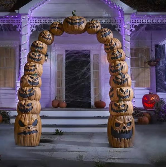 Home Accents Holiday 7.5 ft. Halloween Classics Jack-O-Lantern Archway