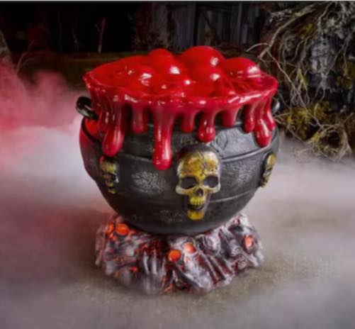Home Accents 2.5 ft. Giant LED Oozing Cauldron Halloween Prop With Sound Effect