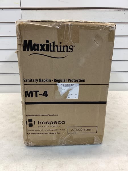 Hospeco Maxithins Sanitary Napkin 250 pack