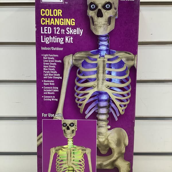 Home Accents Holiday Color Changing LED 12 ft. Skelly Lighting Kit