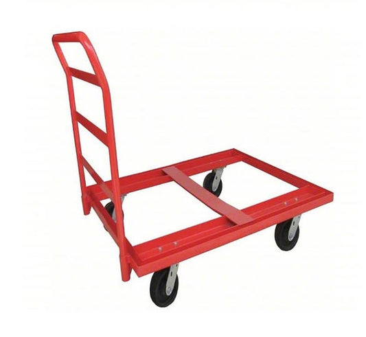 Open-Deck Steel Pallet Dolly with Handle