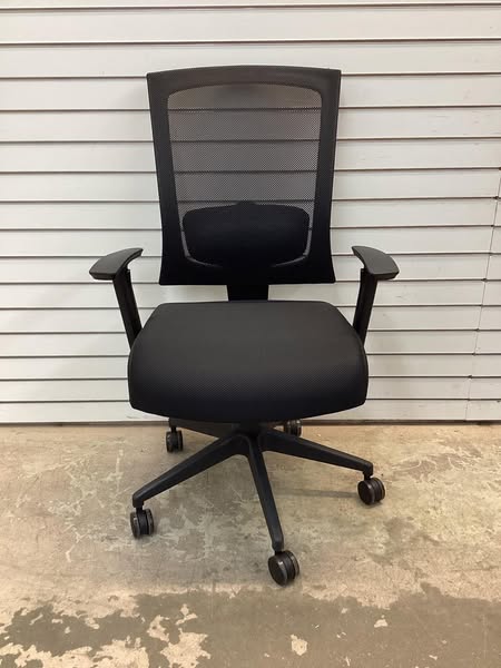 BOSS Fabric Task Chair, Adjustable, Black