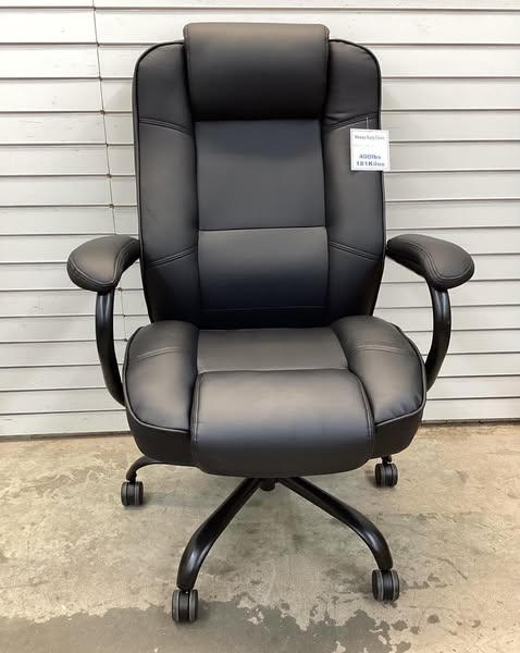 HERCULES Series Big & Tall 400 lb. Rated Leather Soft Swivel Ergonomic Task Office Chair