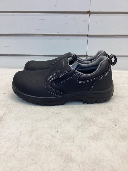 AVENGER SAFETY FOOTWEAR Women's Composite Toe Slip-On Work Boot, Black, Size 8, Wide