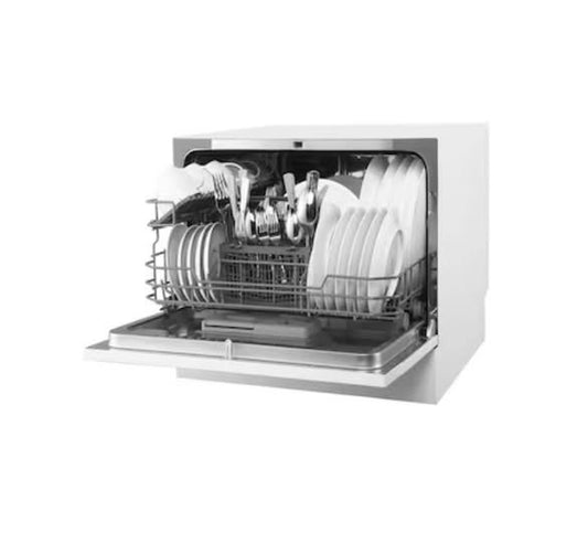 RCA 20-in Portable Freestanding Dishwasher (White), 47-dBA Very Quiet Sound Level