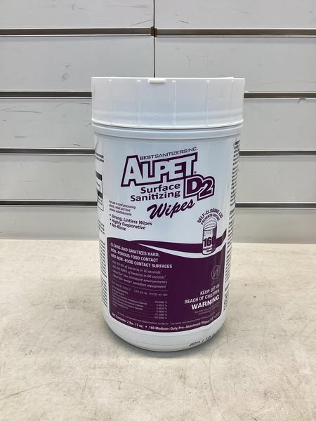 BEST SANITIZERS Alpet D2 Sanitizing Wipes
