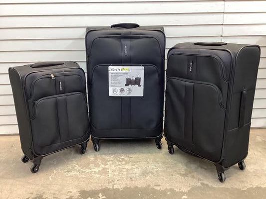 Skyline Softside Checked Spinner 5pc Luggage Set