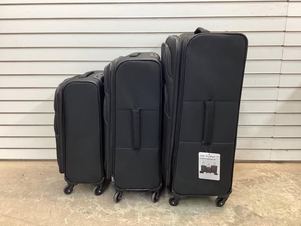 Skyline Softside Checked Spinner 5pc Luggage Set