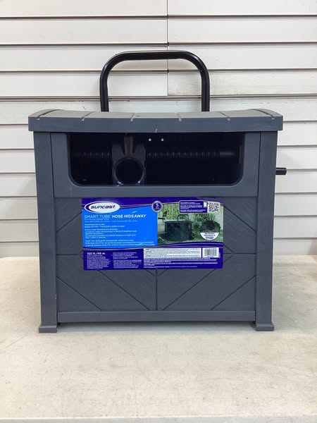 Suncast Smart Tube Hose Hideaway with Brass Connections - Lightly Used