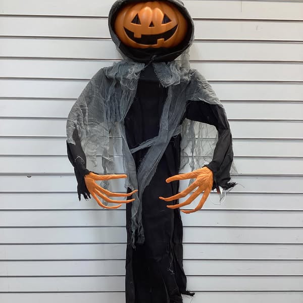 Lewis & Friends 65" Little Lewis the Pumpkin Ghoul Head Halloween Decorative Mannequin - Hyde and EEK! Boutique, Lit, Musical