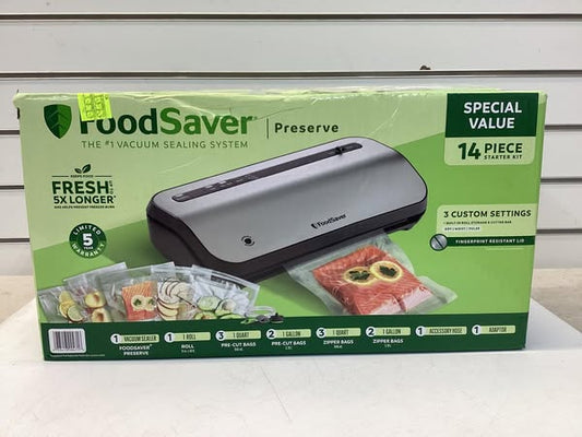 FoodSaver Space-Saving Vacuum Sealer with Bags and Roll