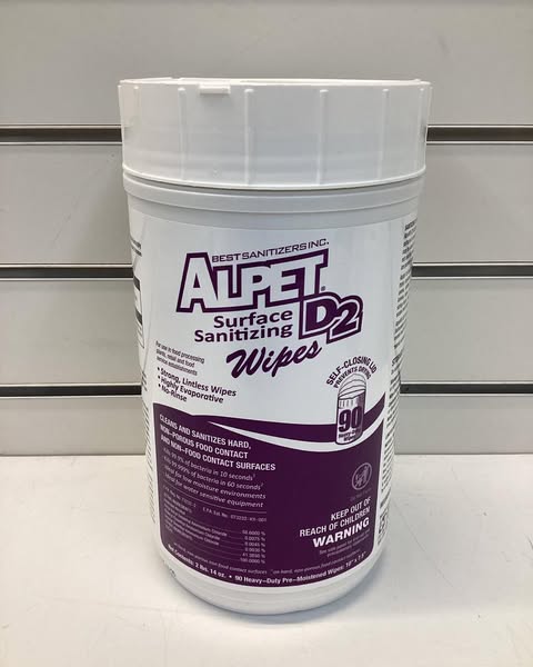 Alpet D2 Surface Sanitizing Wipes