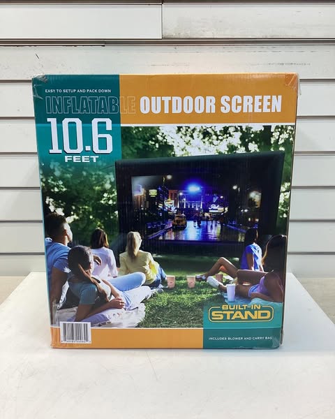 Inflatable 10.6' Outdoor Screen with Built-In Stand