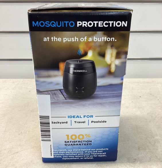 Thermacell Rechargeable Outdoor Mosquito Repeller with Fast Charging Dock in Black 20 ft. Coverage and Deet Free