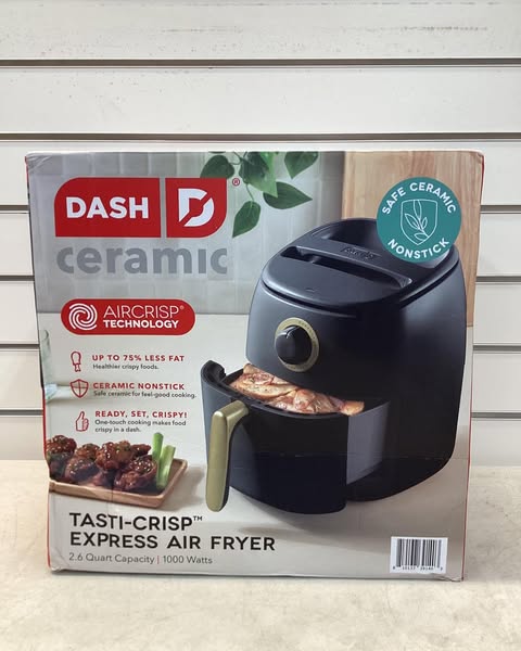 Dash Tasti-Crisp 2.6 Quart Ceramic Express Air Fryer, Color Black