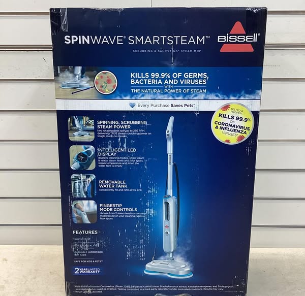 BISSELL SpinWave SmartSteam Scrubbing and Sanitizing Mop