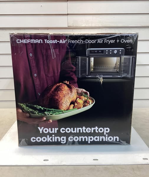 Chefman 10-in-1 Stainless Steel French Door Toaster Oven Air Fryer