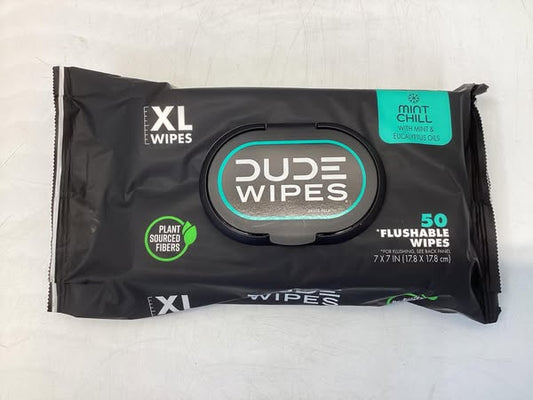 Dude Wipes MintChill Personal Wipes - 50ct