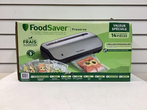 FoodSaver Space-Saving Vacuum Sealer with Bags and Roll