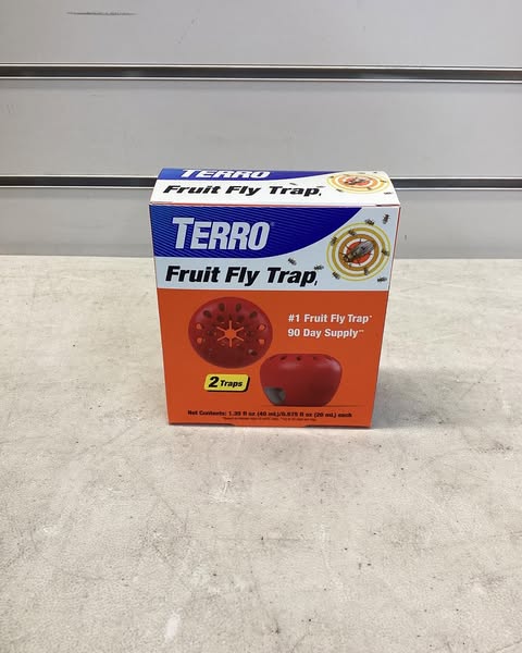 TERRO Ready-to-Use Indoor Fruit Fly Traps with Bait (2-Count)