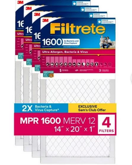 Filtrete Allergen Bacteria and Virus (4 pack)